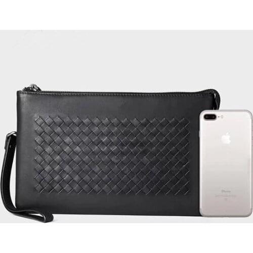 Mens handbag Clutch bag Leather Mens bag Brand luxury design mens bag tote bag Cattle leather handbag Genuine leather New