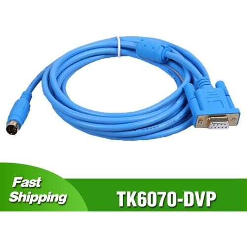 TK6070-DVP for WEINVIEW TK6070 Touch Panel HMI and DVP PLC Programming Cable TK6070DVP