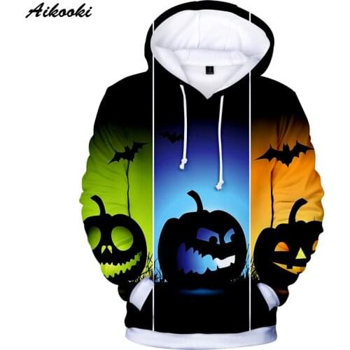 Halloween 3D Hoodies Men/Women Aikooki Hot Salel Fashion Harajuku Anime Hoodie 3D Print Halloween Unisex 3D hoodie Sweatshirts