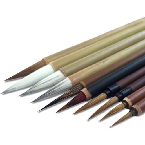 Umitive 1Set Bamboo Traditional Chinese Calligraphy 2021 Writing Brushes Supplies Art Tool Calligraphy Set Brush Ink Painti M9X7