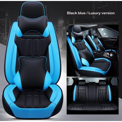 Universal PU Leath car seat cover for Land Rover Discovery 3 4 5 Sports Evoque FreeLander 2 Range Rover Sport velar car covers