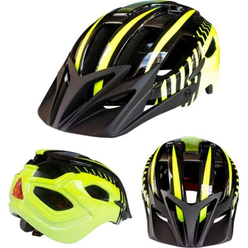 Men Women Bicycle Helmet Lightweight Durable Safe Comfortable Bike Helmet With Rear Light Riding Accessories Cycling Equipment