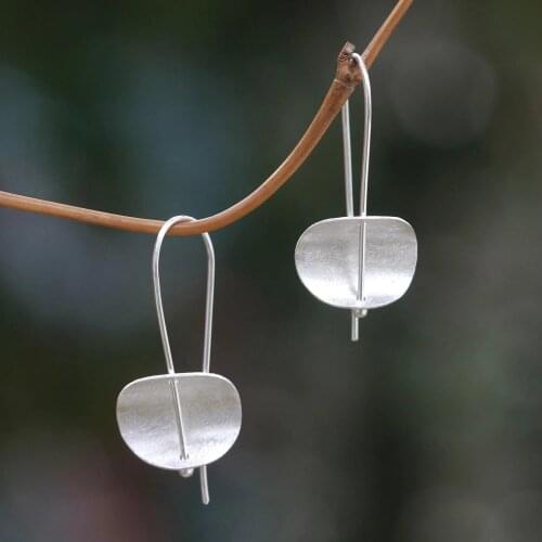 Concave Earrings Brushed Matte Finish Solid Concave Disc Hoop Earrings For Women Birthday Christmas Day Gift Jewelry
