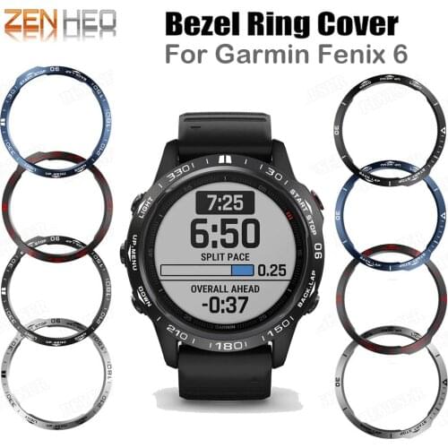 Bezel Ring Case Cover For Garmin Fenix 6/6 Pro/Sapphire Protection Bezel Ring Anti Scratch Metal Cases