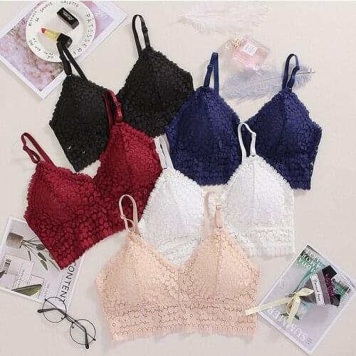 Sexy Push Up Bra Lace Wrapped Chest Beauty Back Chest Pad Gather Light Lady Underwear