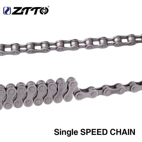 ZTTO Single Speed Bike Chains 1 Speed Silver Casual Cycling Chain For City Fixedgear Children Cruise Commute Bicycle