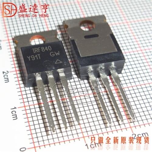 10Pcs/Lot IRF840PBF IRF840 8A 500V TO-220 DIP MOSFET Transistor NEW Original In Stock