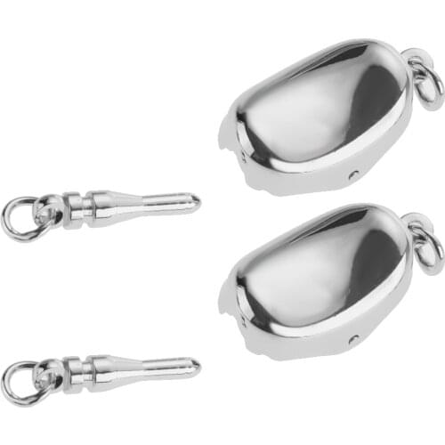 2pcs 925 Sterling Silver color Connector Buckle Clasp For DIY Jewelry Makings