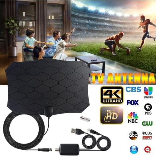 240 Miles 1080P Digital HDTV Indoor TV Antenna With Amplifier Signal Booster Radius Surf HD Mini Antennas Aerial