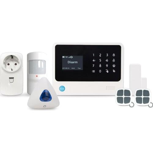 3g gsm wifi home alarm system mobile APP control wireless socket wireless siren 3g wifi burglar alarm system Ifttt alarm kit