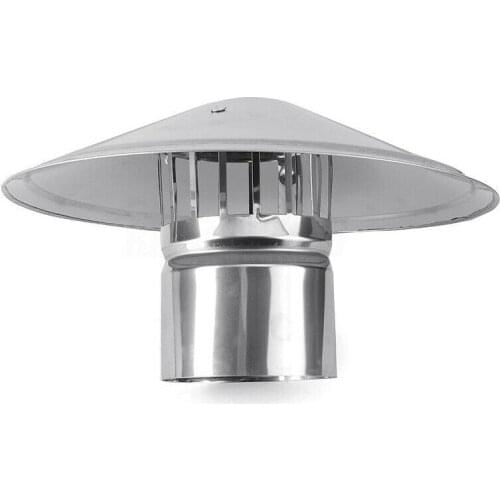 4/6/8 Inch Stove Pipe Chimney Cap Fireplaces Rain Hat Smokeware Zinc Alloy Mushroom-shaped GK99