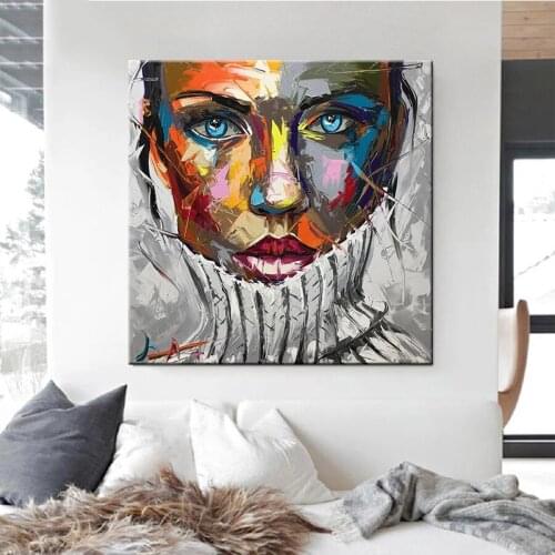 5D Diy Diamond Painting Abstract Art Painted Woman Cross Stitch Full Square Round Diamond Mosaic Embroidery Wall StickersZP-4852