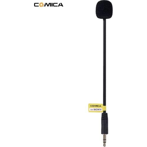 COMICA CVM-GM-C2 3.5mm Microphone Input Line Cardioid Polar Pattern Cable for Sony Wireless Microphones
