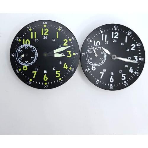 Mans Watch Part 38.5MM Green Luminous Dial And Hour Hands Fit ST36 ETA64967 Manual Winding Movement