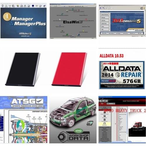 2021 Hot alldata V10.53 and OD5 software all data Auto repair software mi...ll 2015 vivid elsawin atsg 24 in 1tb hdd free ship