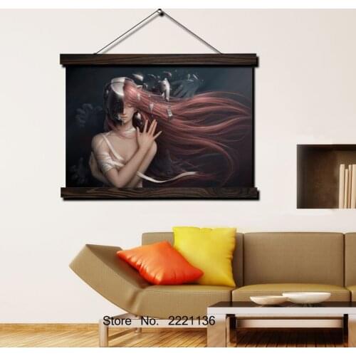 Angel Girl HD Print Scroll Paintings Wall Art Printed Hanging Framed Canvas Painting Modern Home Decoration