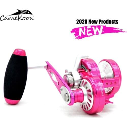 CAMEKOON CNC Slow Jigging Reel High Speed 6.3:1 Sea Tournament Big Game 32KG Super Light Perfect Right Left Trolling Reel