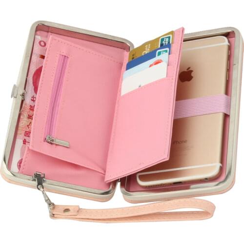 Purse wallet female famous brand card holders cellphone pocket gifts for women money bag clutch