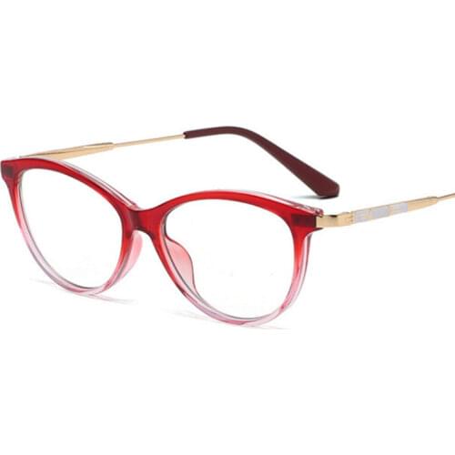 Small Frame Round Cat Eye Retro Anti-Blue Light Glasses Frames Men Women Fashion Computer Eyeglasses 50461
