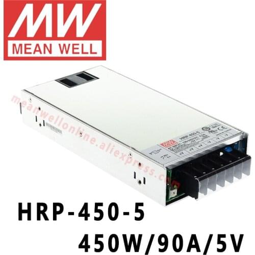 Mean Well HRP-450-5 meanwell 5V/90A/450W DC Single Output with PFC Function Switching Power Supply online store