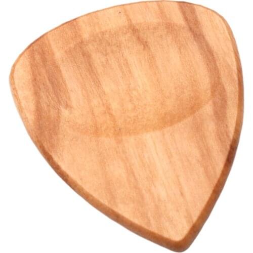 Olive Wood Heart Shaped Guitar Bass Pick Plectrums For Musical Instruments