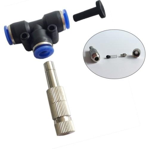H55 Mist Cooling Slip Lock Nozzle 5-15bar 15pcs With Filter 6mm Low pressure Micro-nozzles Connectors Garden Irrigation Sprayers