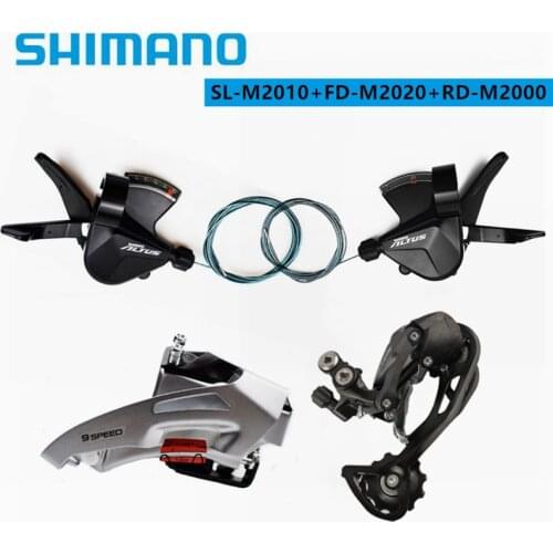 Shimano ALTUS M2010 M2020 M2000 M370 SL+FD+RD 2x9 Speed Right Shifter With Front Rear Derailleur Groupset For MTB Mountain Bike