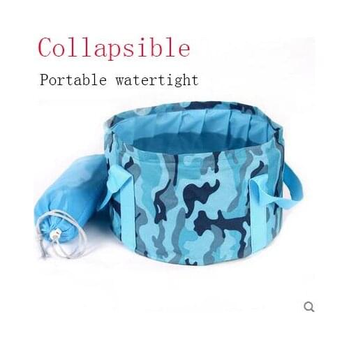 Large capacity portable outdoor travel folding basin