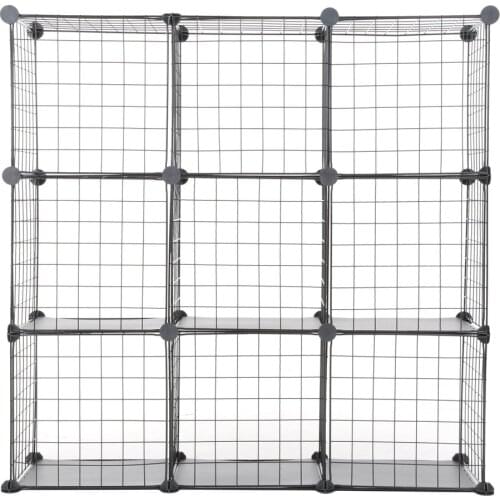 Practical Shelves Metal Wire Storage Organizer DIY Closet Cabinet and Modular Shelving Grids Wire Mesh Shelves Rack