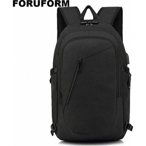 Professional Men Business Backpack Travel Waterproof Slim 15.6'' Laptop Backpack USB School Bag Office Men Backpack Bag LI-2308