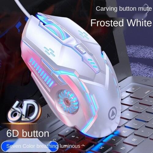 G5 Wiredmouse, luminous, mechanical mute, computer accessories, gaming mouse!USB mouse gameplayer,3200dpi,6 keys,Fast switching