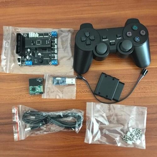 PS2 Remote controller Bluetooth 4.0 module with 51/STM32/Arduino 3-in-1 version controller for Open source toy car robot