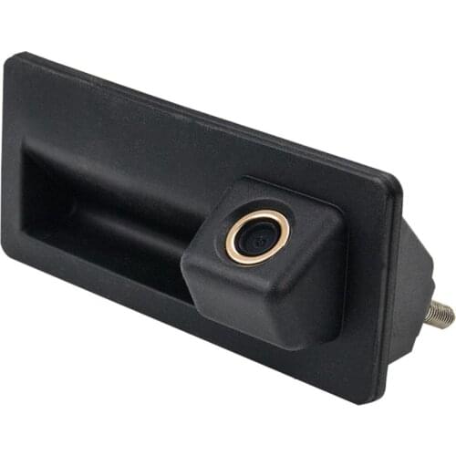 Misayaee Golden Car Rear View Camera Trunk Handle for Cayenne Audi A4 B8 A5 Q5 Q3 VW Passat Variant B5 B6 B7 3C Tiguan Touareg