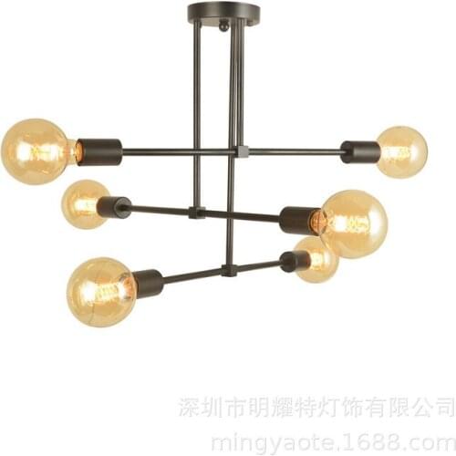 Nordic glass ball industrial design art modern led chandelier design lamp nordic decoration home ventilador de techo avizeler