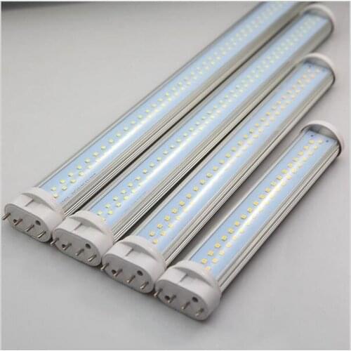 LED 2G11 GY10Q Lamp Milky White / Transparent LED PL Tube Bulb Lights Plug In Clear 10w 12w 15w 20w 22W SMD 2835 2100-2300lm
