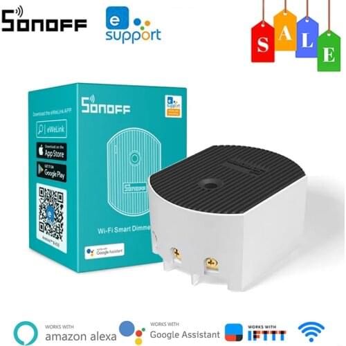 SONOFF D1 Wifi Smart Dimmer Switch DIY Mini Switch Smart Home Module Adjust Light Brightness APP/ Voice/ RM433 RF Remote Control