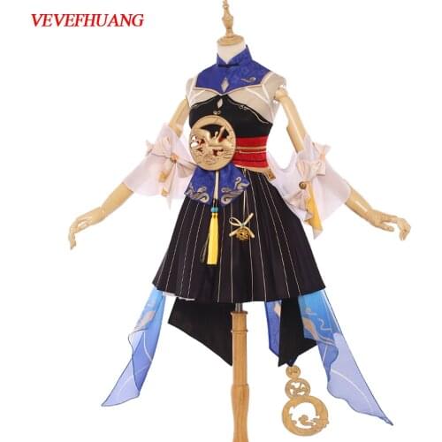 VEVEFHUANG Game Honkai Impact 3rd Theresa Apocalypse Cosplay Costume LAN Nocturnal Song Formal Dress Female Party Role Play Coat