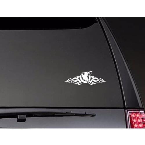 Wolf Coyote Dog Vinyl Car Sticker Decal High Quality Waterproof Decals Rear windshield Decor ZP0547