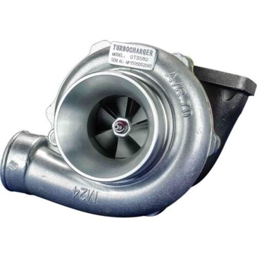 Xinyuchen GT3582 GT35 GT3582R T3 flange oil and water 4 bolt turbocharger turbo compressor A/R .70 Turbine A/R .82 VR-TURBO32-82
