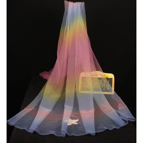 1Y/Lot colorful gradient soft mesh fabric wedding shooting background creative material
