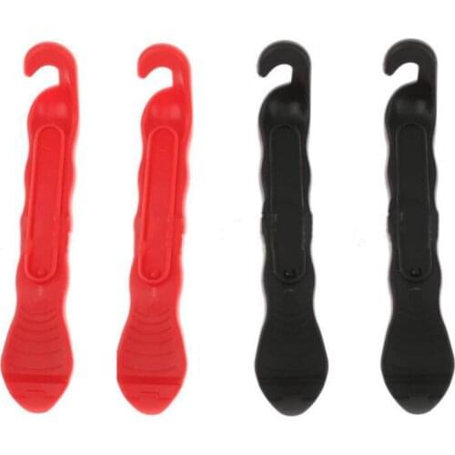 1PC Tire Lever for Bicycle Tires, Plastic Tire Lever Pry Opener Breaker Nylon Tire Repair Tool for Bike Tires- Black, Red