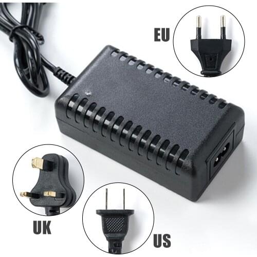 1PC 42V 2A US/EU/ UK Plug Charger Power Adapter Battery Charger For Balance Hoverboard Electric Scooter