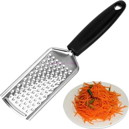 100Pcs/Lot Potato Vegetable Slicer Long Handle Stainless Steel Cooking Tools Butter Grinder Fruits Shredder Cheese Grater Steel