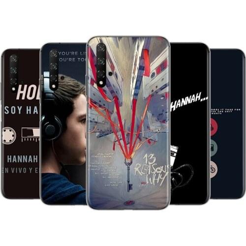 13 reasons why netflix Silicone Cover For Honor 9 10 X10 9A 9C 9S 9N 10i 10X 9X Lite Pro 5G Transparent Phone Case