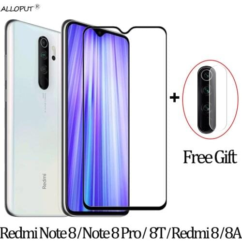 2-in-1 Camera Glass For Xiaomi Redmi Note 8 t / Note 8 Pro Tempered Glass Screen Protector redmi 8 a 8a note 8 pro 8pro 9D Glass