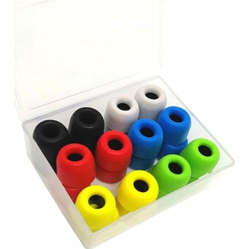 24 pcs/12 pair ANJIRUI T400 (L M S)4.9mm Caliber memory foam eartips Ear Pads for ear Headphones tips Sponge Headset accessories