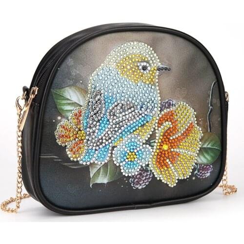 5D DIY Diamond Painting Wallet Chain Shoulder Bag Leather Women Clutch Coin Purse Cosmetic Storage Bag Gift for Women Girls