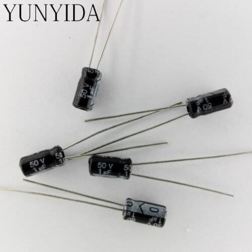 Aluminum electrolytic capacitor 50V 1uf 50pcs