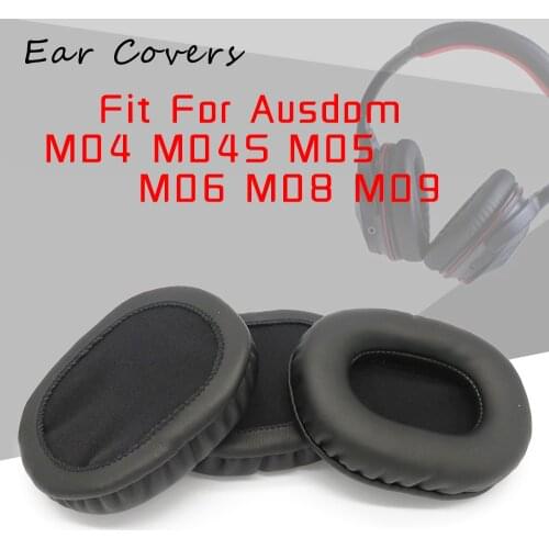 Ear Pads For Ausdom M04 M04S M08 Headphone Earpads Replacement Headset Ear Pad PU Leather Sponge Foam