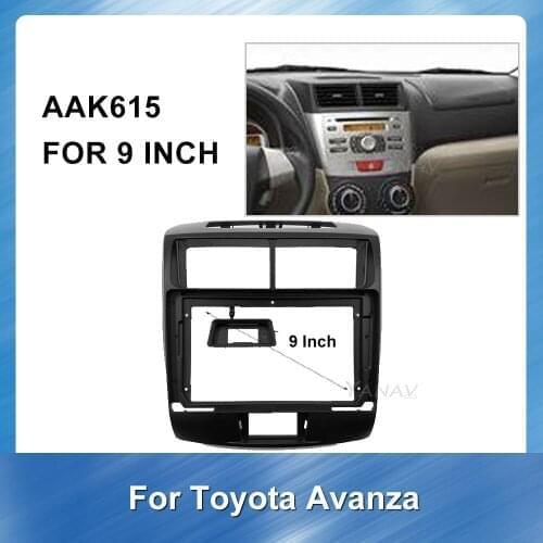 Car Radio Frame Fascias Dash Panel for-Toyota Avanza Veloz 2012+ Car GPS Navigation Fascia Special Dash Trim Kit Frame Panel